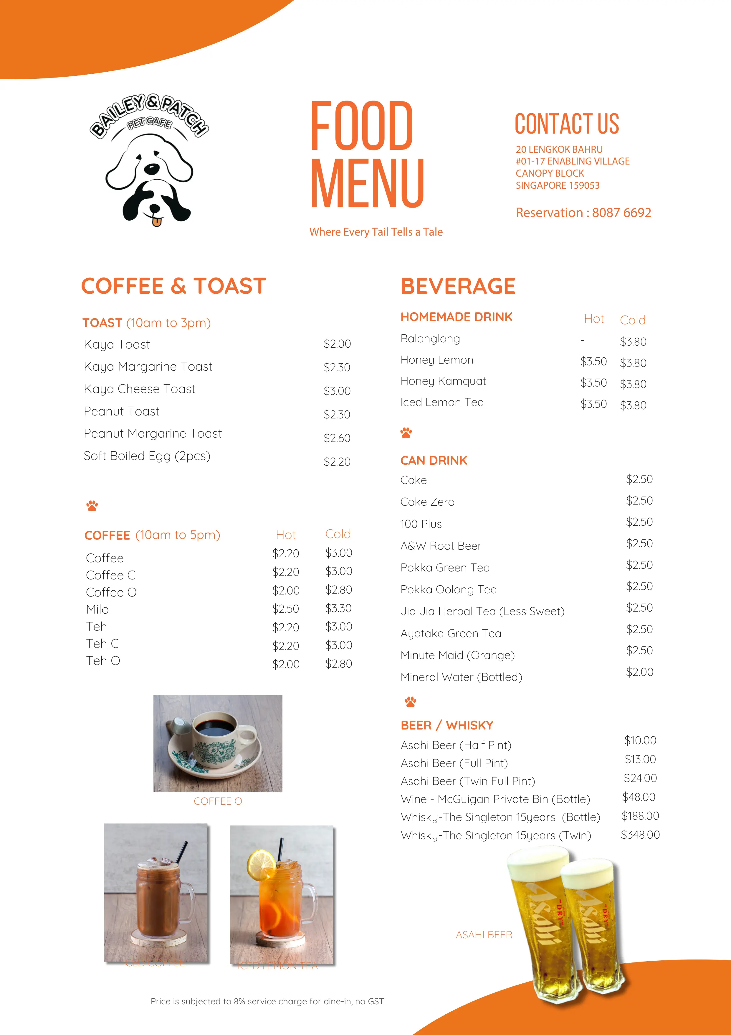 Menu Page 1